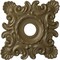 Ekena Millwork Crawley Ceiling Medallion (Canopies up to 6 3/4"), 18"W x 18"H x 3 1/4"ID x 1 1/2"P, Mississippi Mud CM18CRMMF - alternate 1